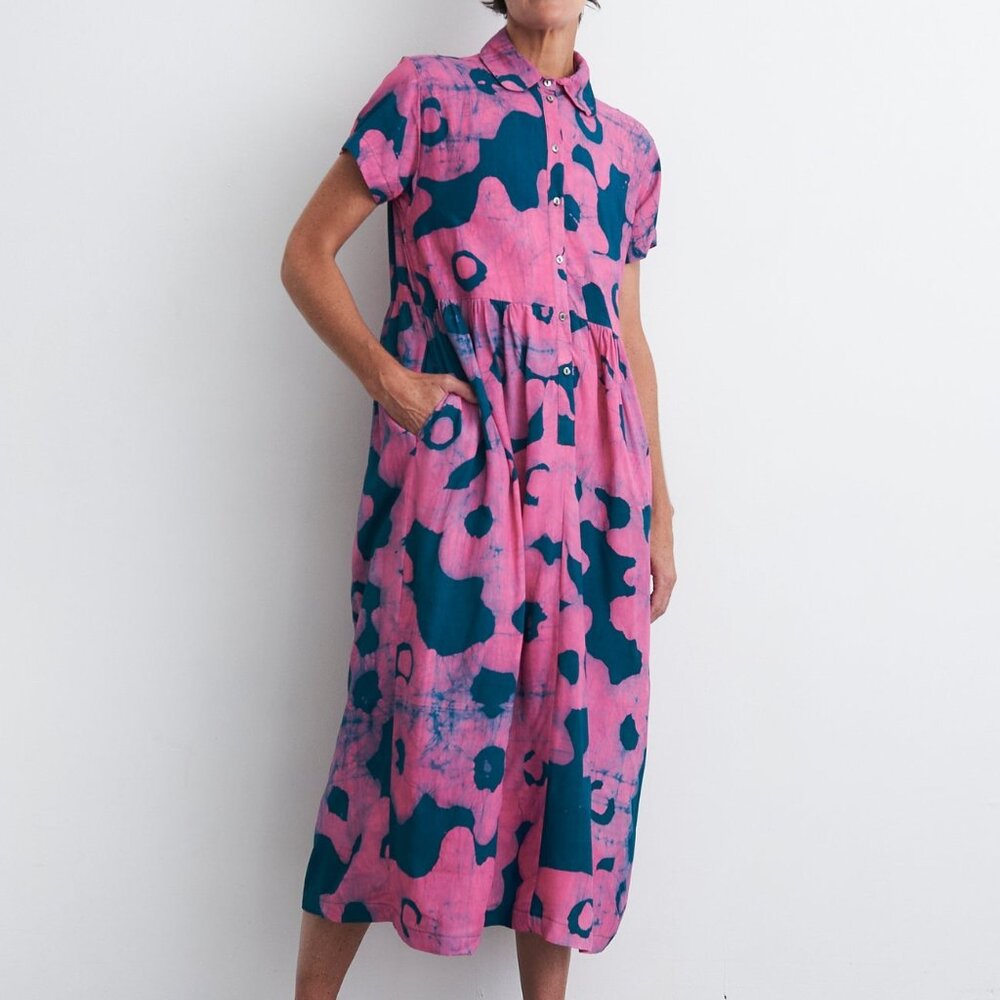 Pink and Green Women's Dress